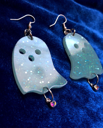 Blue Fantasy Ghost Glow Earrings