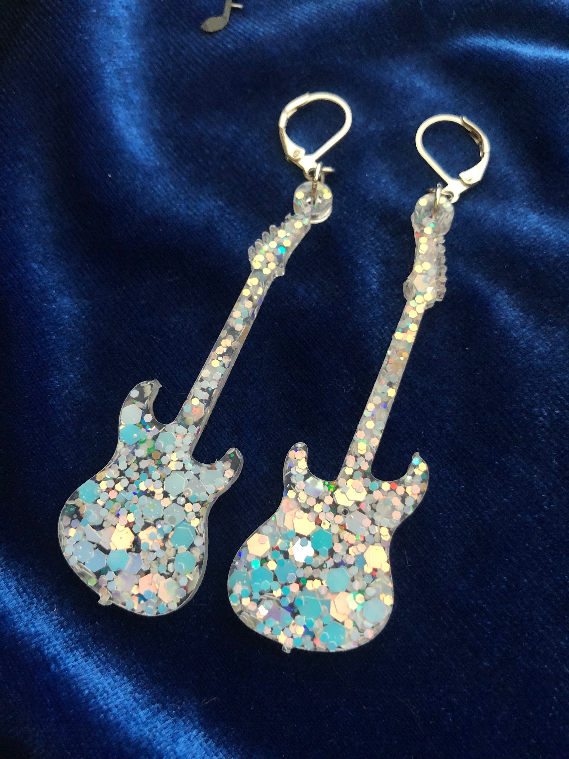 Electric guitar earrings online